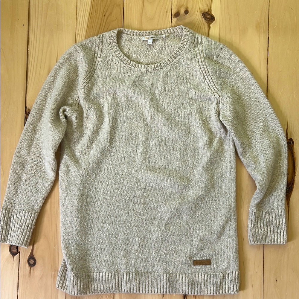 Barbour Cream Knit Sweater